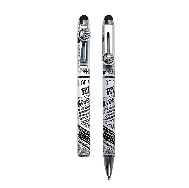 【IWI】Newspaper touch pen-Black - Ballpoint & Gel Pens - Other Metals 