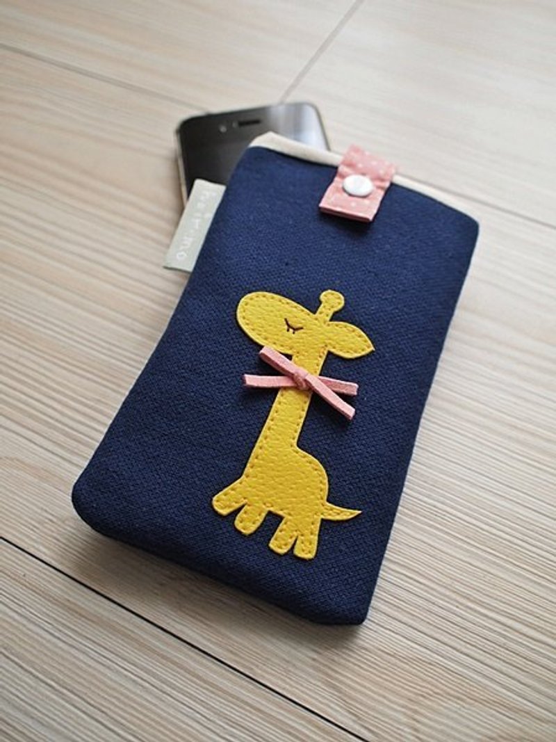 hairmo. Giraffe mobile phone sets (IPHONE / htc / samsung) - เคส/ซองมือถือ - วัสดุอื่นๆ สีน้ำเงิน