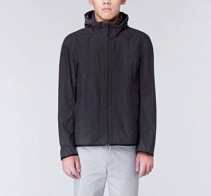 [High Texture Fabric] Wax Craft Light Jacket - Black - Men's Coats & Jackets - Cotton & Hemp Black