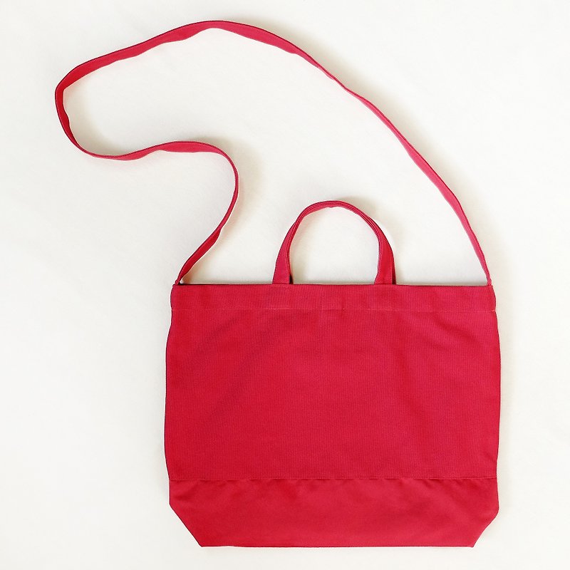 辣妹外袋側背包 / 酒紅色塔巴斯口 / 麂皮限量款 / - 側背包/斜孭袋 - 其他材質 紅色