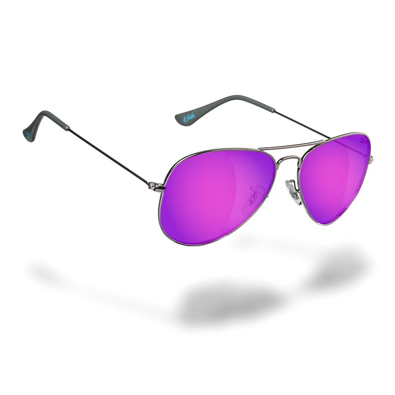 SOLA - Purple Revo Polarizied Sunglasses - แว่นกันแดด - โลหะ สีม่วง
