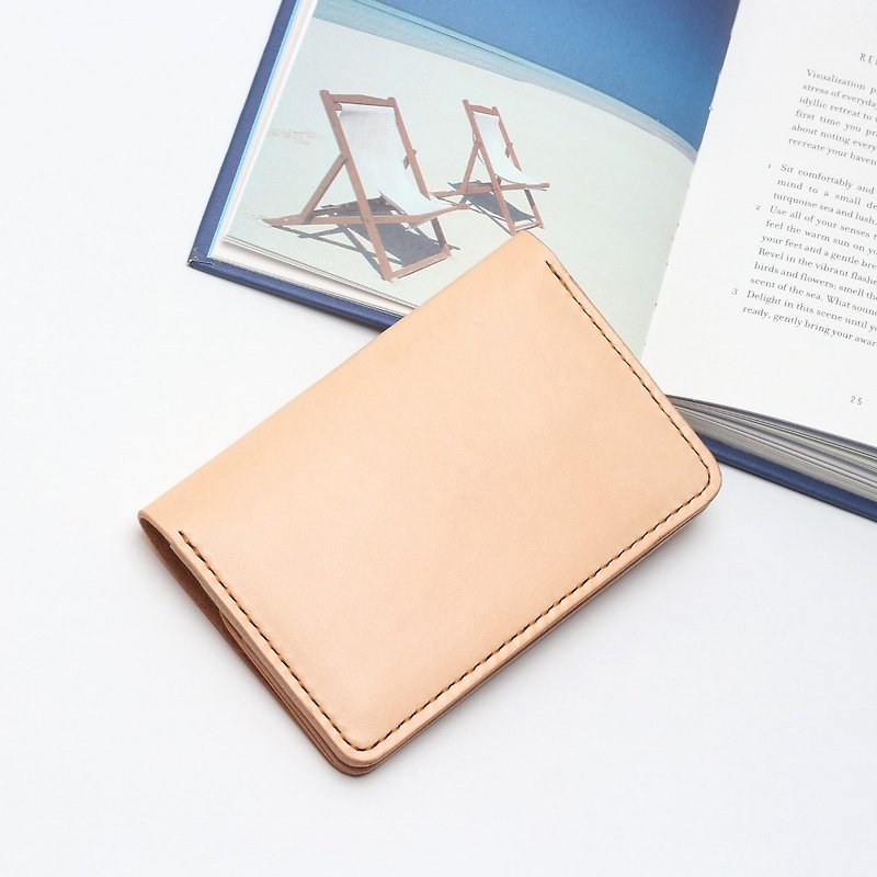 Crafted Passport Case∣Original Vegetable Tanned Cow Leather∣Multiple Colors - Passport Holders & Cases - Genuine Leather Brown