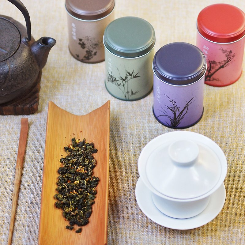 New Year's Gift! Four Gentlemen tea collection -Top souvenir from Taiwan - Tea - Other Metals Multicolor