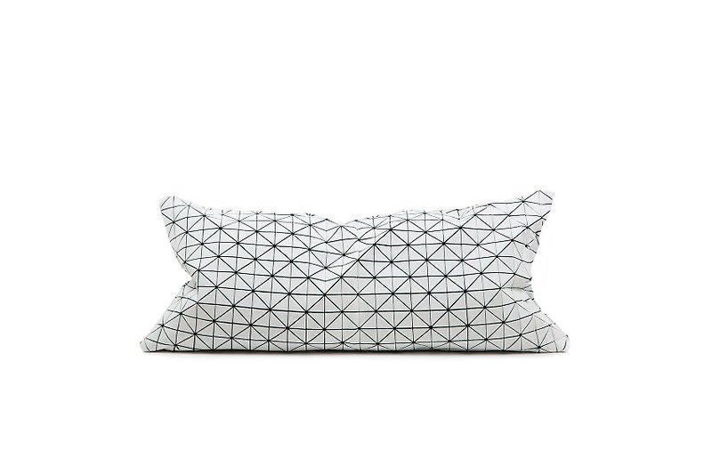 Geo Origami Throw Pillow Black and White S - Pillows & Cushions - Other Materials White