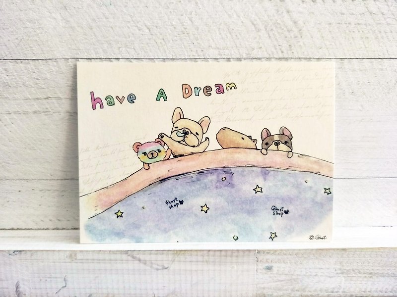 Thick Postcard-My Dream - การ์ด/โปสการ์ด - กระดาษ สึชมพู