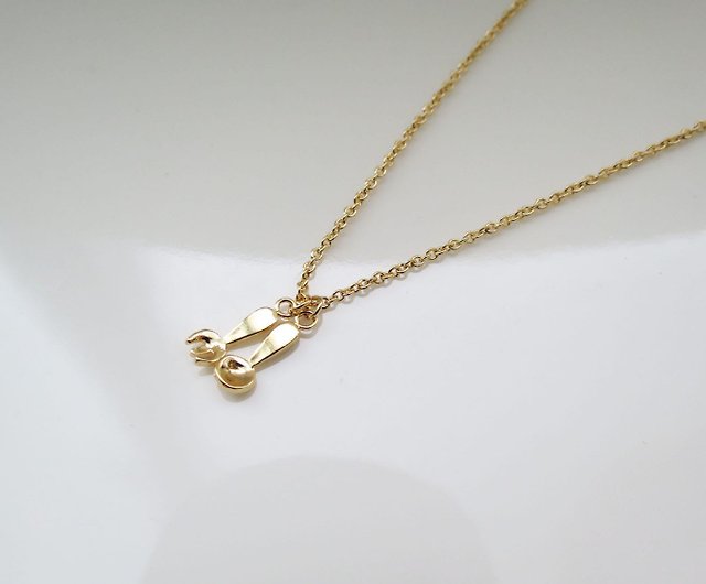 Spoon Necklace - Gold Plated