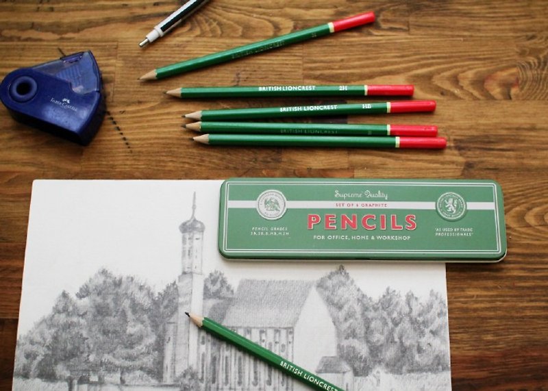 Rex Pencil Sketch / Drawing pencil case / pencil case - Pencil Cases - Other Metals 