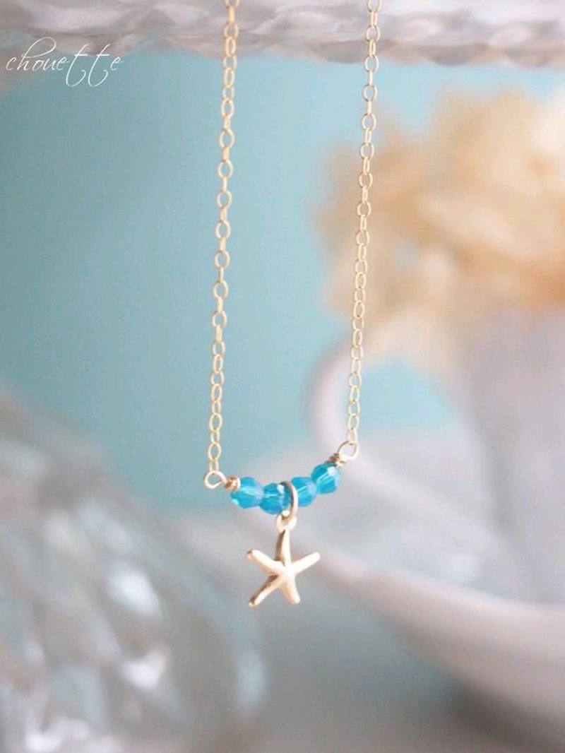 [14kgf] star motif necklace - Necklaces - Other Metals 