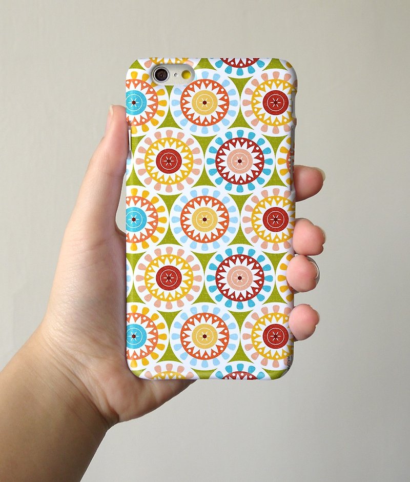 Mandala Colorful Floral pattern 3D Full Wrap Phone Case, available for  iPhone 7, iPhone 7 Plus, iPhone 6s, iPhone 6s Plus, iPhone 5/5s, iPhone 5c, iPhone 4/4s, Samsung Galaxy S7, S7 Edge, S6 Edge Plus, S6, S6 Edge, S5 S4 S3  Samsung Galaxy Note 5, Note 4, - Other - Plastic 