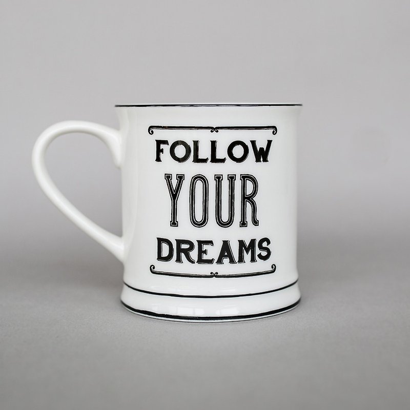OOPSY Life-Dream Chasing Mug-RJB - Teapots & Teacups - Other Materials White
