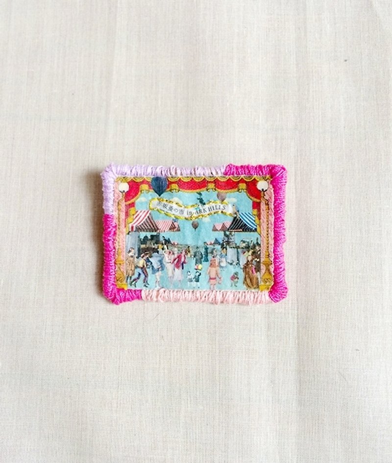 Akasaka の City Hand-made pin - เข็มกลัด - วัสดุอื่นๆ สึชมพู