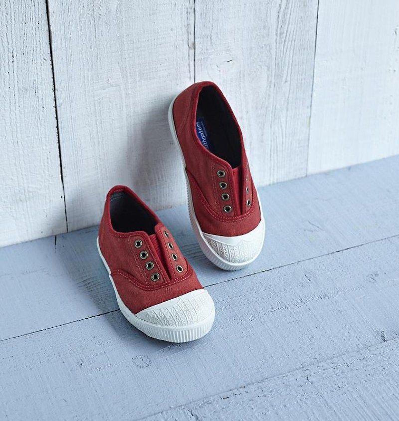 FREE children's shoes / Kyoto red / canvas shoes / lazy shoes / casual shoes / JAP19.0 - รองเท้าลำลองผู้หญิง - วัสดุอื่นๆ สีแดง