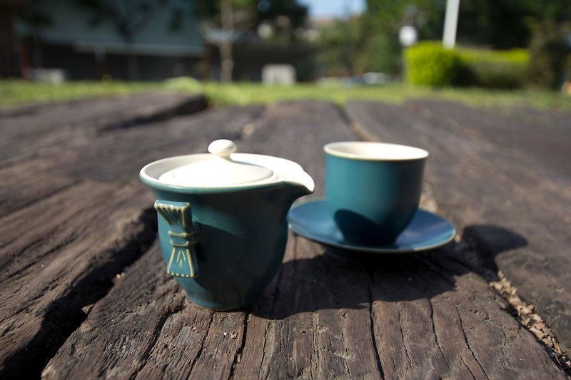 วัสดุอื่นๆ ถ้วย สีน้ำเงิน - 【VIVA】Energy Ceramics Series ●Nianxiang Tea Set-Junlan Porcelain