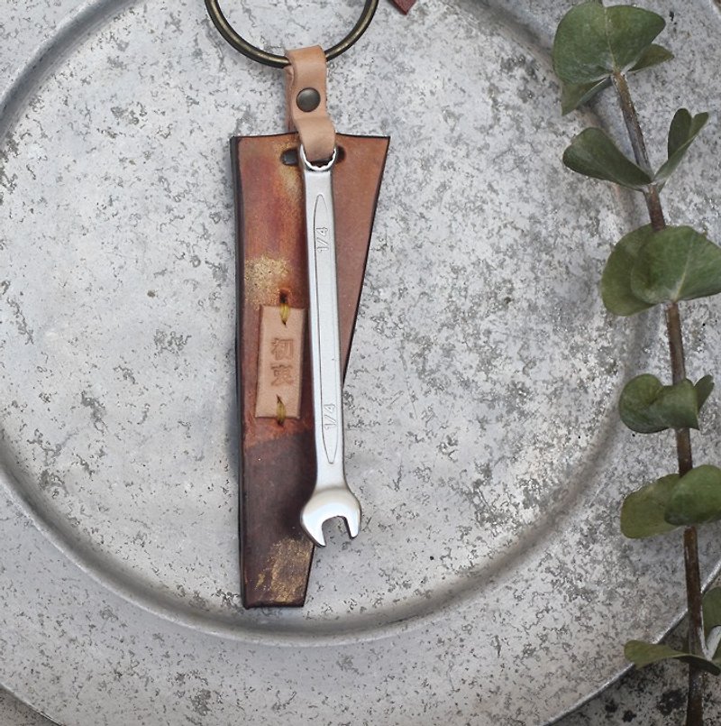 Dear U soft to force wrench keychain - mind - Keychains - Genuine Leather Orange