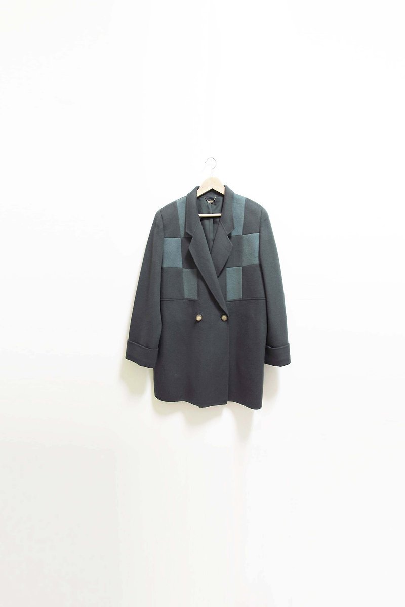 [Wahr] grid Xin Coat - Men's Coats & Jackets - Other Materials Green