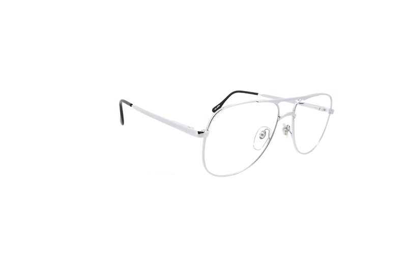 Saxon HO-236 WP/L 90s Hong Kong antique glasses - กรอบแว่นตา - วัสดุอื่นๆ สีเทา