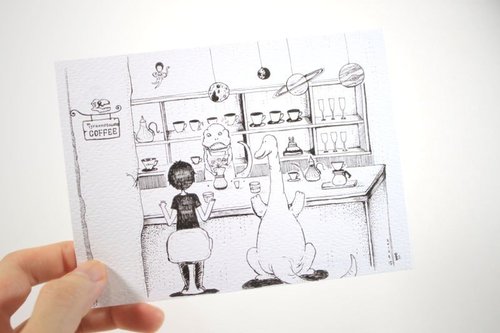 光年工作室 /Art & Astronomy/ 我和我的恐龍朋友。我在暴龍咖啡館