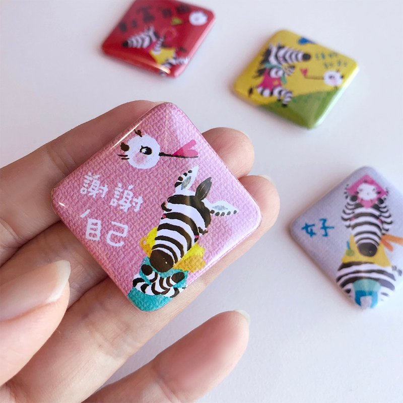 2026 馬馬徽章 - 徽章/別針 - 塑膠 紅色