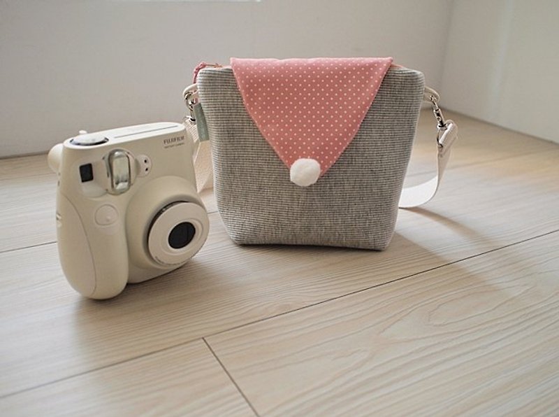 hairmo. Macaron envelope ship dorsal camera bag - gray orange dot (NEX / Polaroid) - Camera Bags & Camera Cases - Other Materials Pink