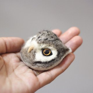 ウールは、フクロウのブローチ/羊の毛布フクロウのブローチピンフー区のROをU（scops）を感じました