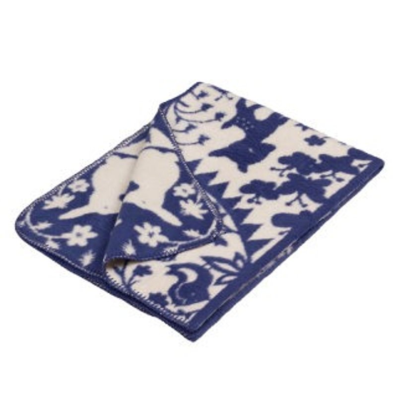 Fabulous Goose 超柔軟刷毛棉毯 有機棉系列-童話森林(藍) - 寢具/床單/被套 - 其他材質 藍色