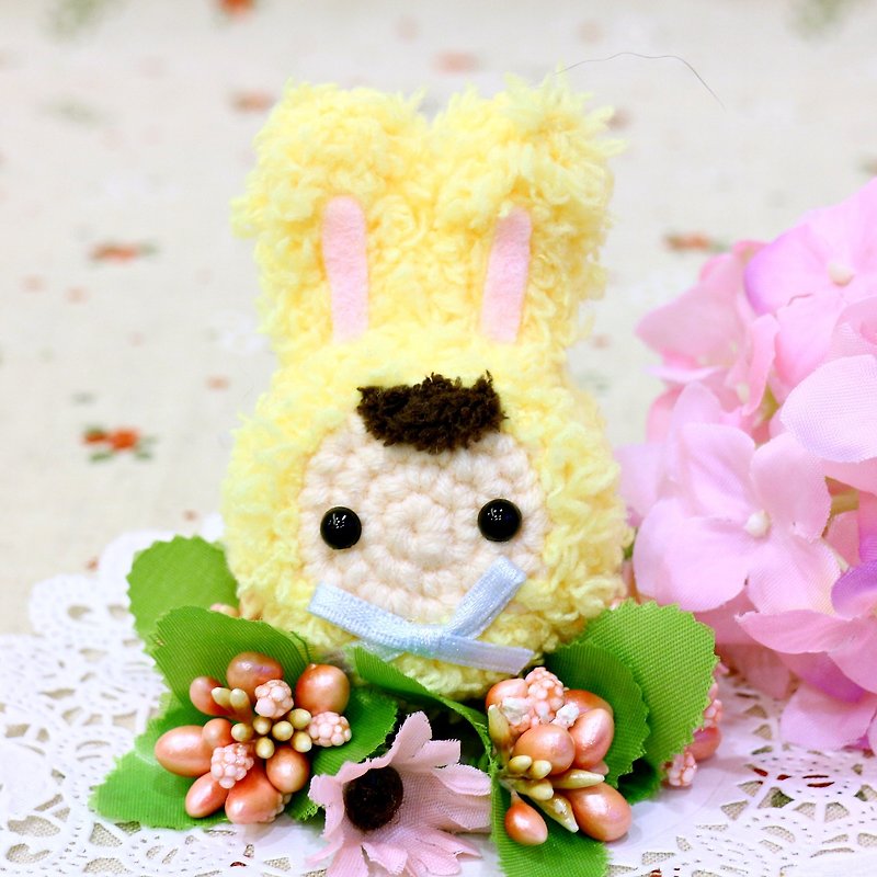 Bunny - yellow. Telescopic pull ring. Document folder - ID & Badge Holders - Other Materials 
