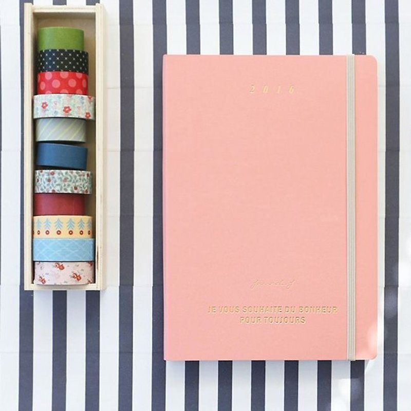 Dessin x Iconic- PDA calendar -2016 J-Diary Zhou (aging) - pink, ICO84396 - Notebooks & Journals - Paper Pink