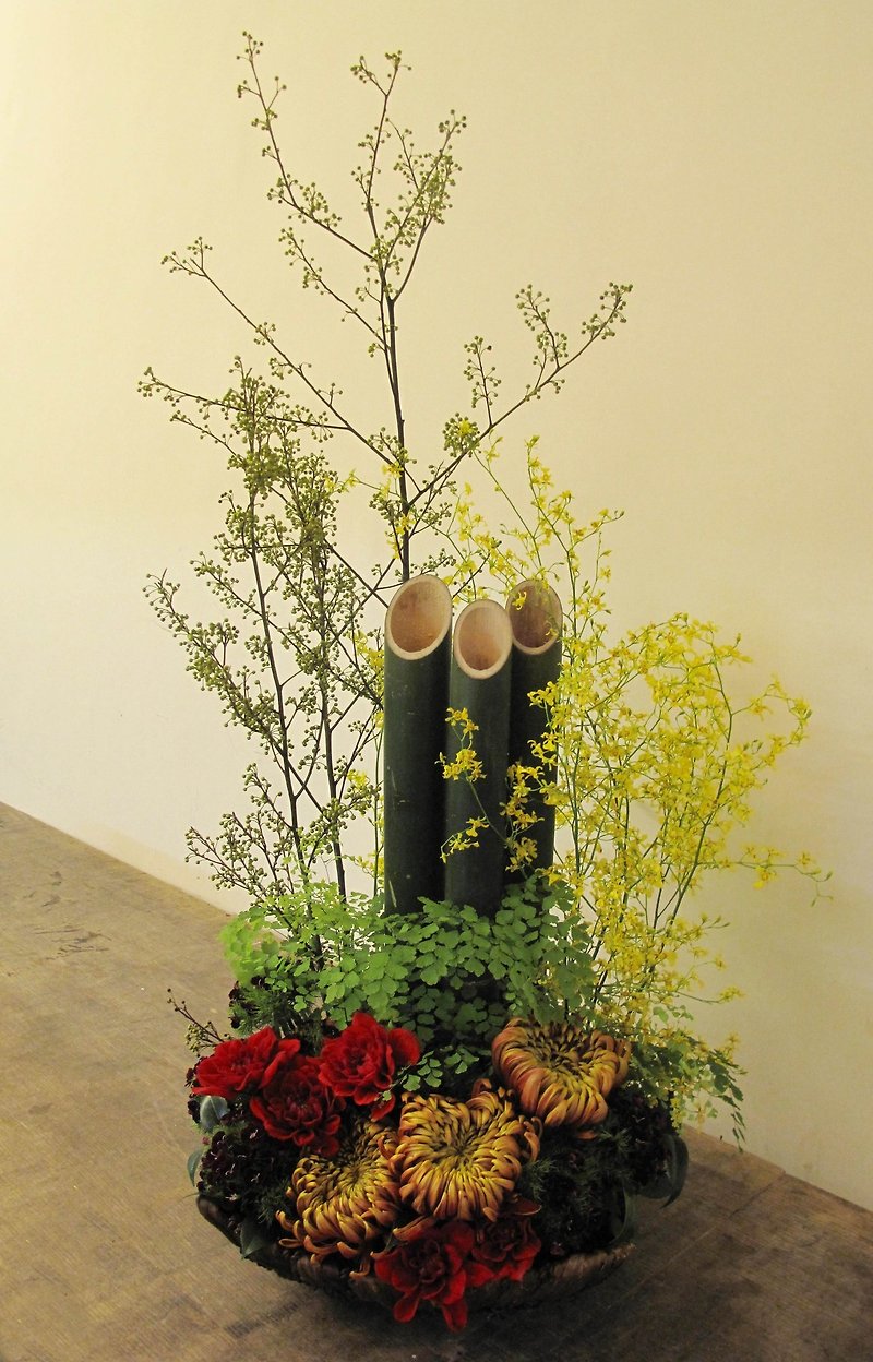 新年を迎える竹 - 観葉植物 - 寄せ植え・花 グリーン