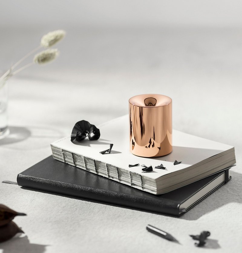 FUNNO -Pencil Sharpener& Paper Weight Copper - Other - Other Metals Pink
