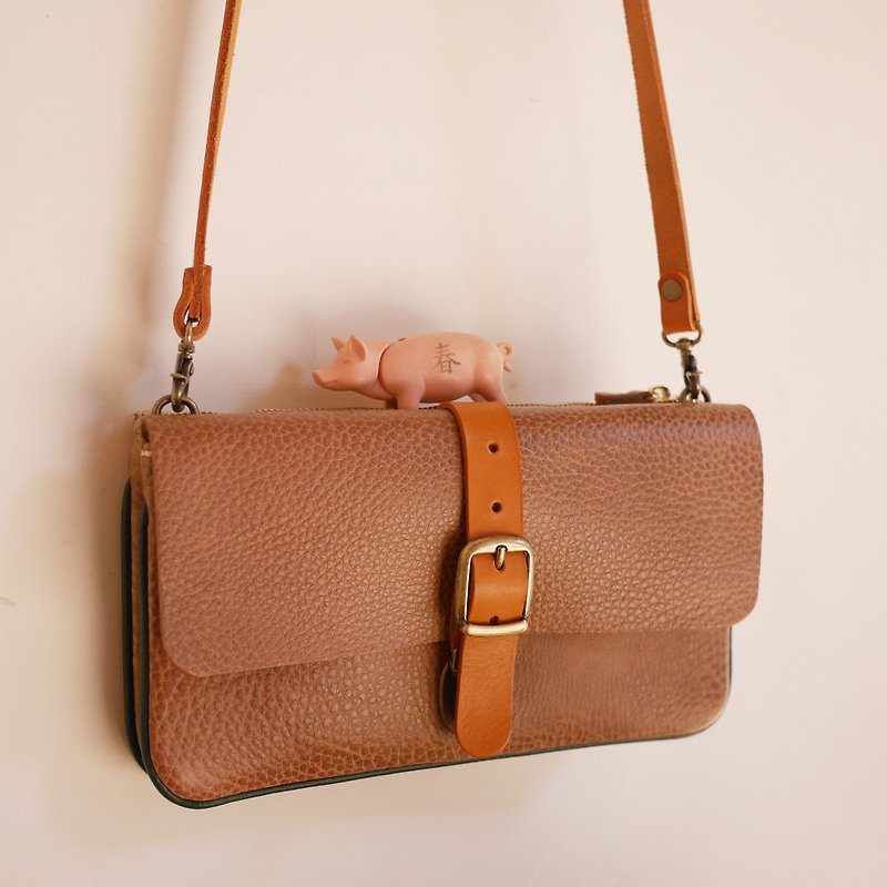 Marilyn - Clutch Bags - Genuine Leather Brown