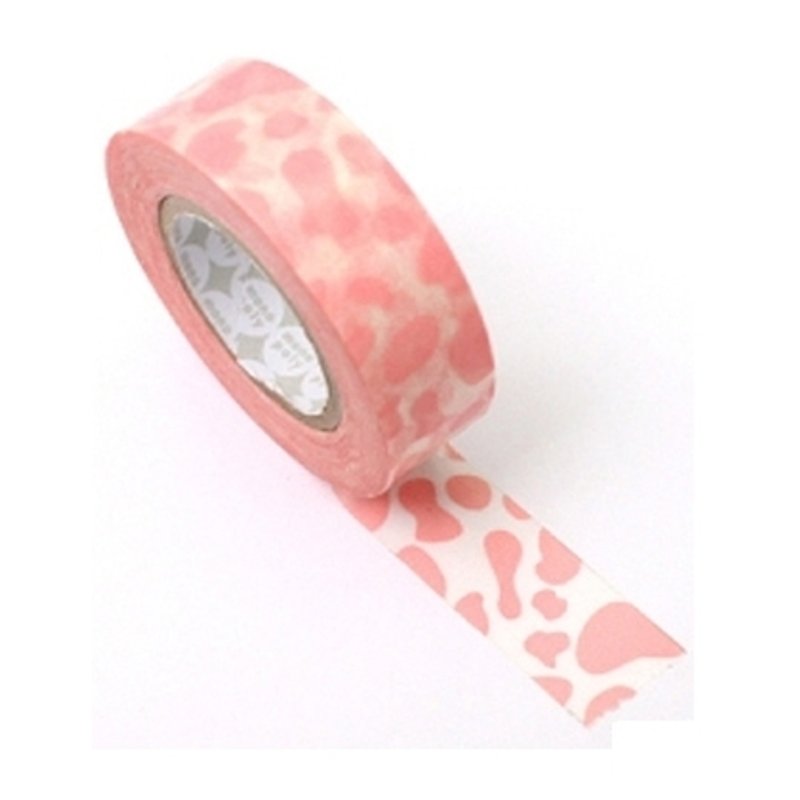 Dessin x Monopoly-Masking tap paper tape (25mm) - Dalmatian pattern (pink), MPL25425 - มาสกิ้งเทป - กระดาษ สึชมพู