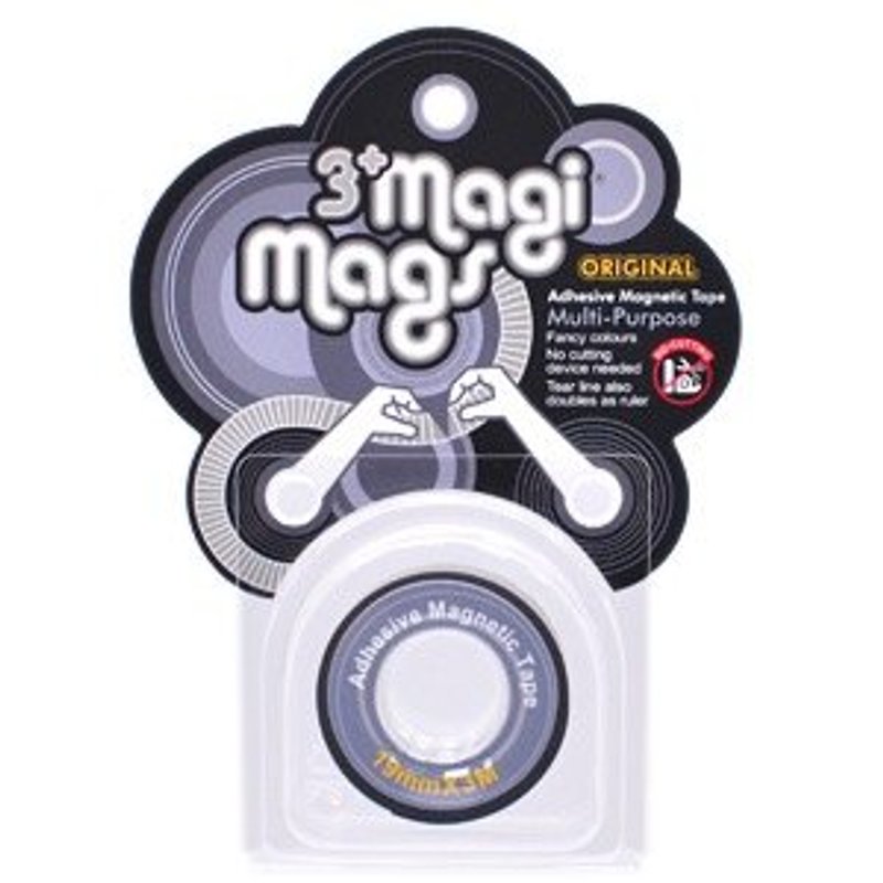 3+ MagiMags Magnetic Tape 　　　19mm x 3M Classic.Silver - อื่นๆ - วัสดุอื่นๆ 