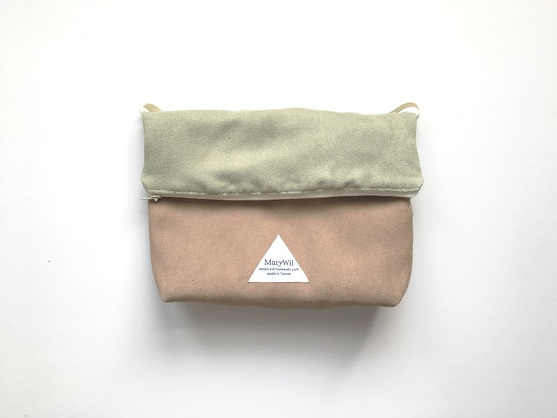 MaryWil Colorful Shoulder Bag-Grey Green/Khaki - กระเป๋าแมสเซนเจอร์ - วัสดุอื่นๆ หลากหลายสี