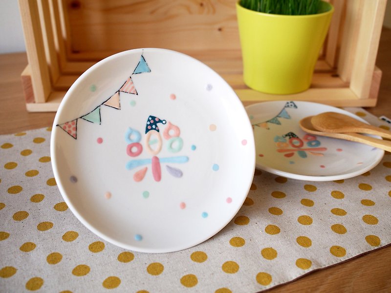 X'mas plate - Small Plates & Saucers - Porcelain Multicolor