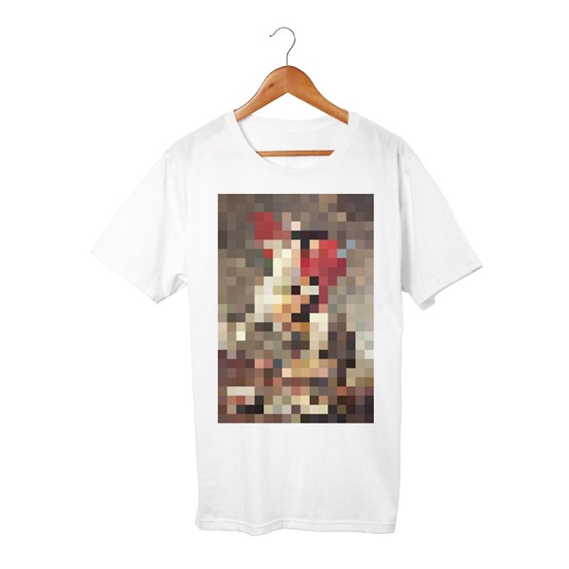 Mosaic T-shirt - เสื้อยืดผู้ชาย - ผ้าฝ้าย/ผ้าลินิน ขาว
