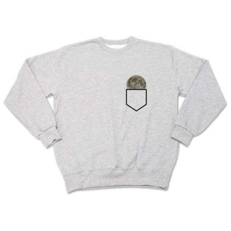 Moon pocket（sweat ash） - 男 T 恤 - 其他材質 