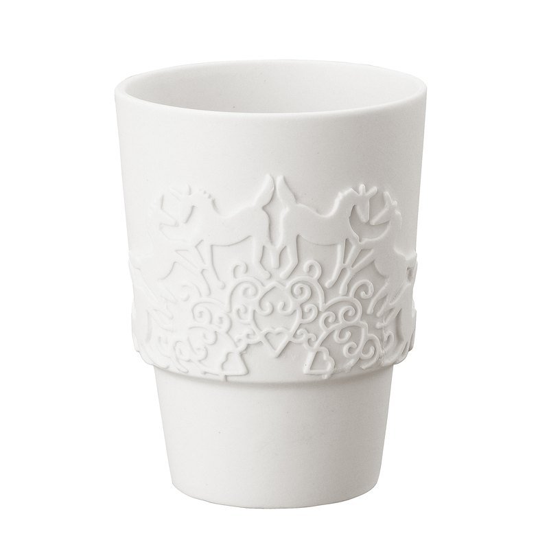 KINTO prayer cup (small) TOI TOI TOI mini cup - Mugs - Other Materials White