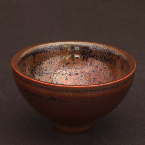 鹿港窯 禮品館 曜變燦金天目小杯80cc【瓷土】│母親節禮盒│畢業禮物