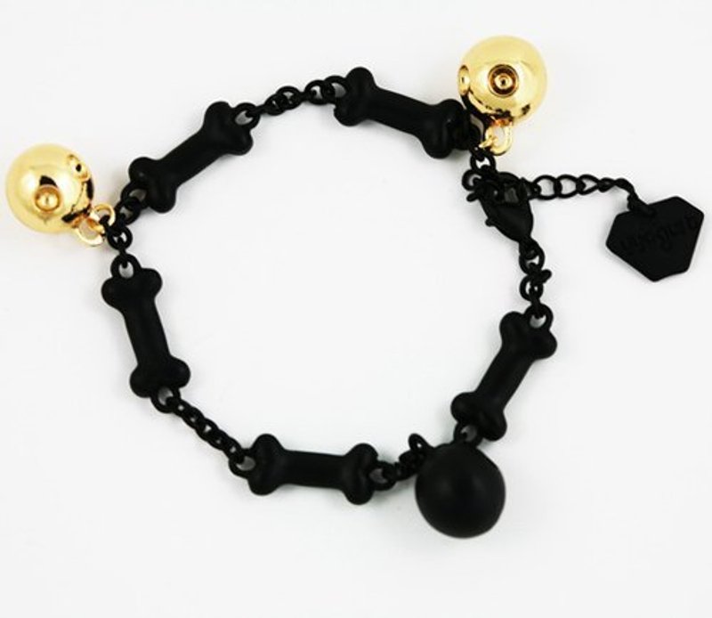 西遊記 - 骷髏手鍊 - Bracelets - Other Metals Black