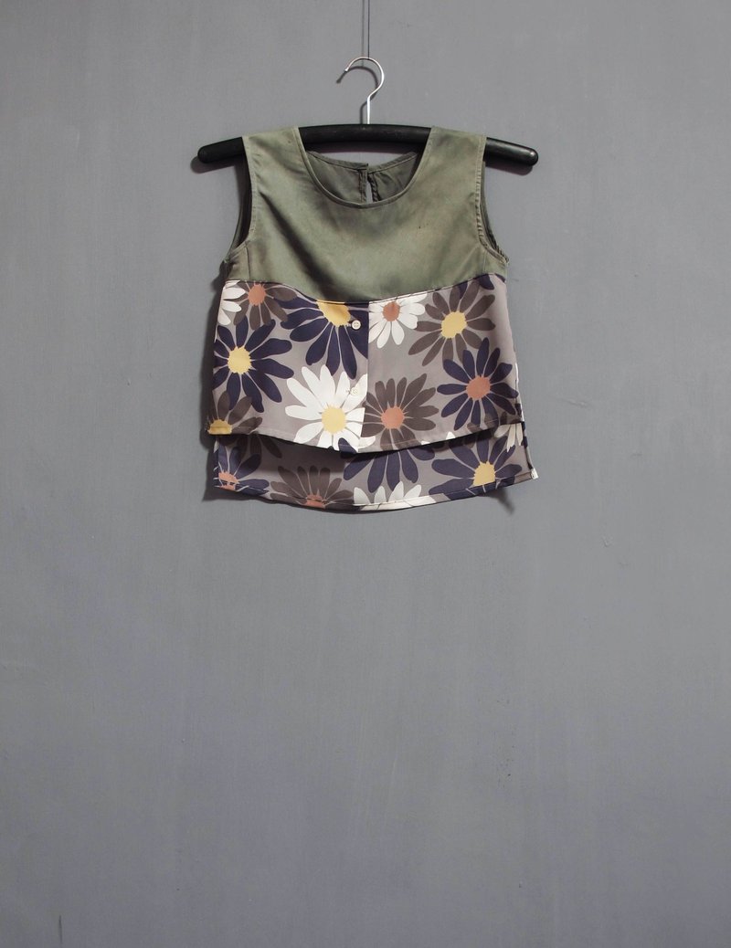 Wahr_ flower Yinhua Vest - Women's Vests - Other Materials Gray