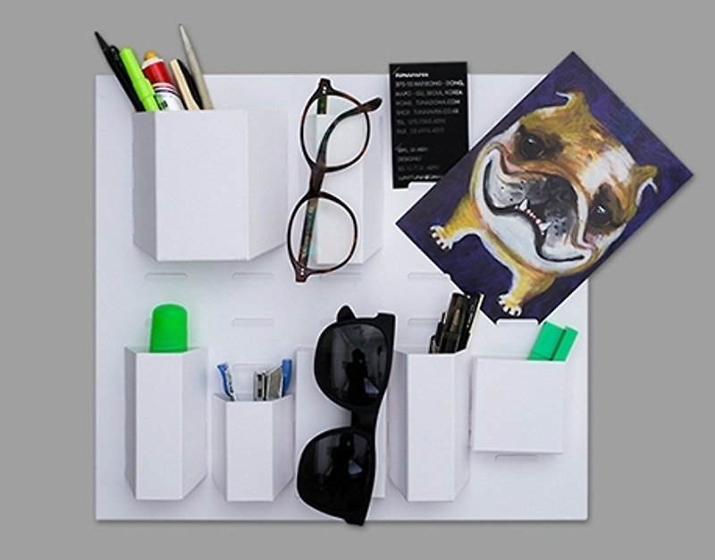 韓國【Tunapaper】mini Paperage  迷你DIY手工收納盒〈White〉預購 - 收納箱/收納用品 - 紙 白色