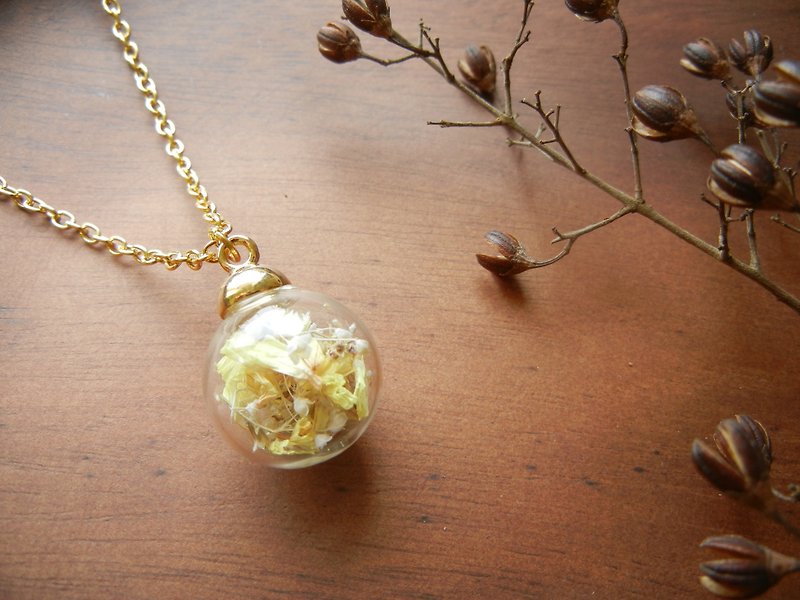 *coucoubird*Dream Glass Ball Long Chain-Yellow/Limited - Necklaces - Plastic Yellow