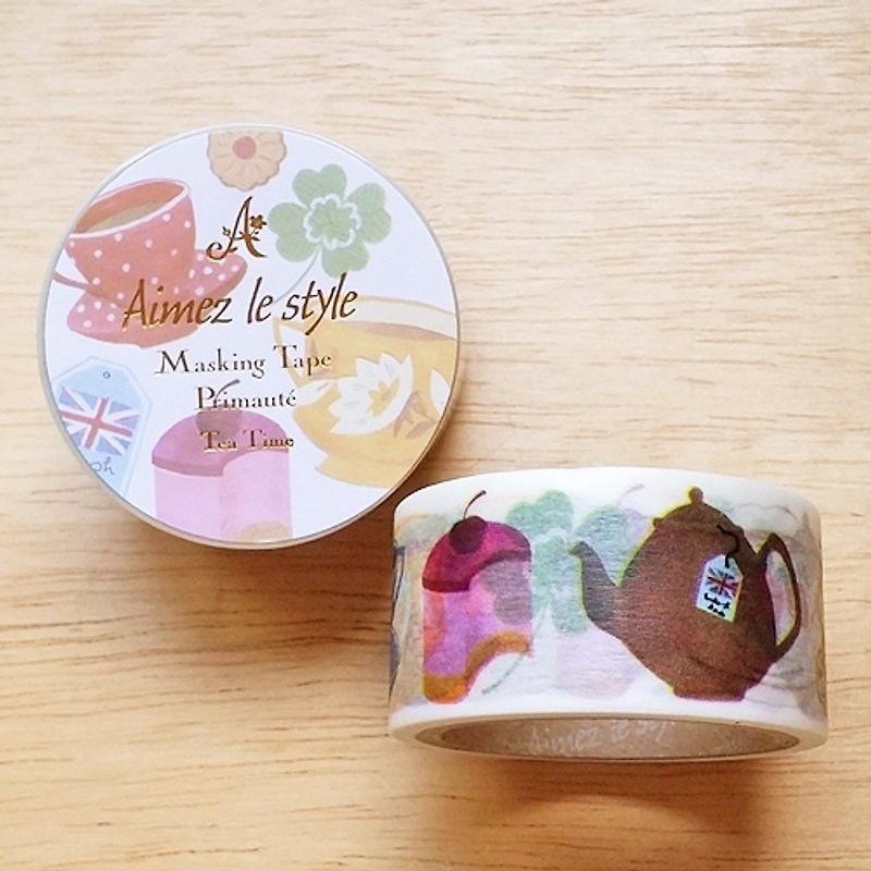 Aimez le style 28mm和紙膠帶 (03461 下午茶) - Washi Tape - Paper Multicolor