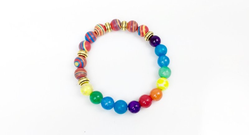 Rainbow Stones - Bracelets - Other Materials Multicolor