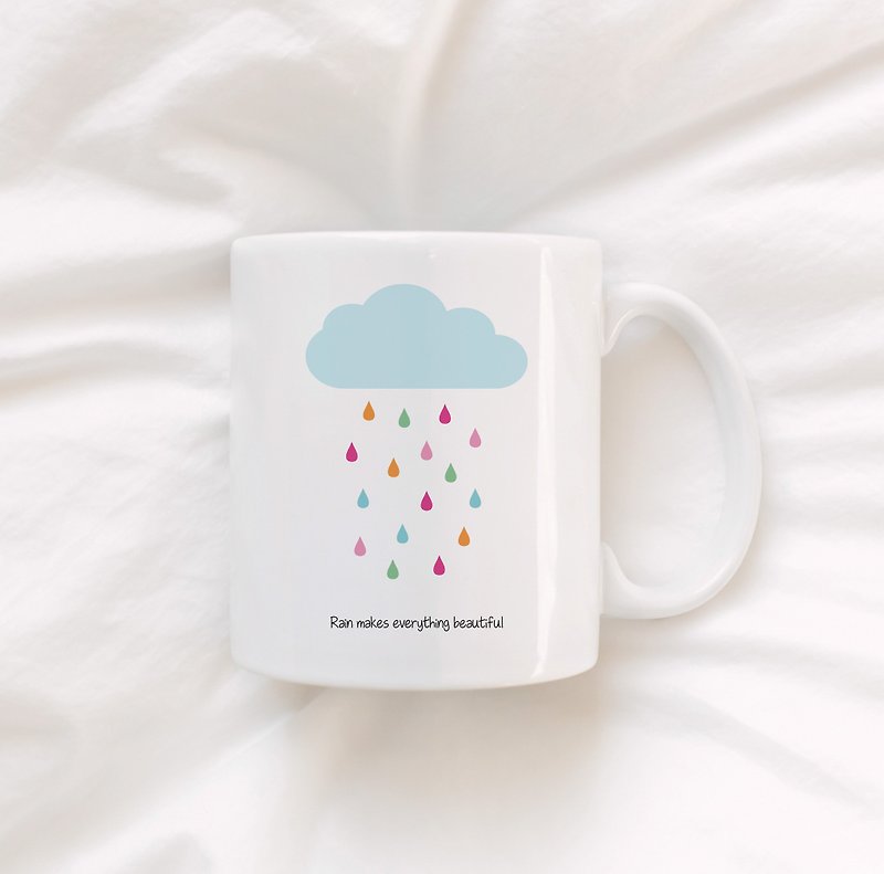 Rain makes everything beautiful mug - แก้วมัค/แก้วกาแฟ - วัสดุอื่นๆ 