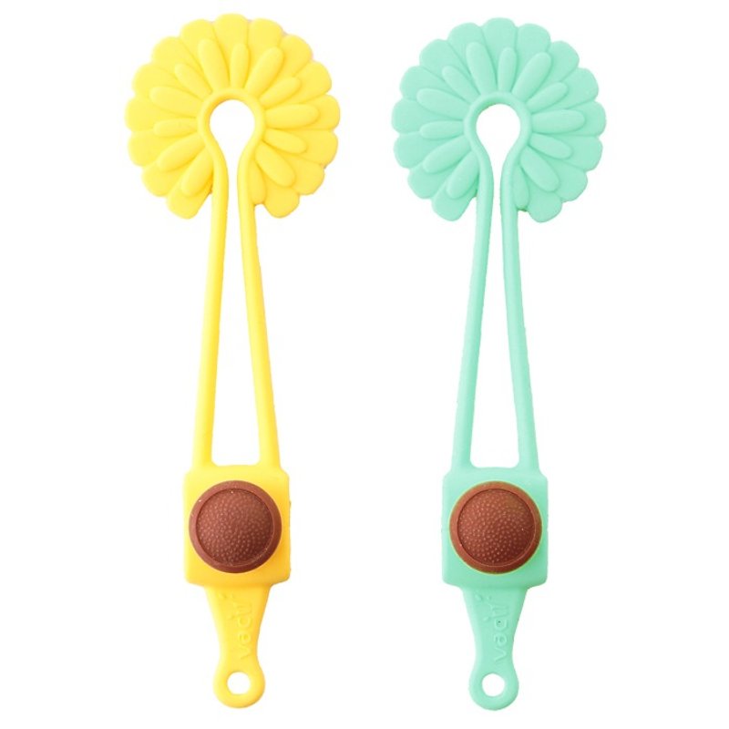 Vacii Sunflower Sunflower Thread Finisher-Yellow&Blue - Cable Organizers - Silicone Multicolor