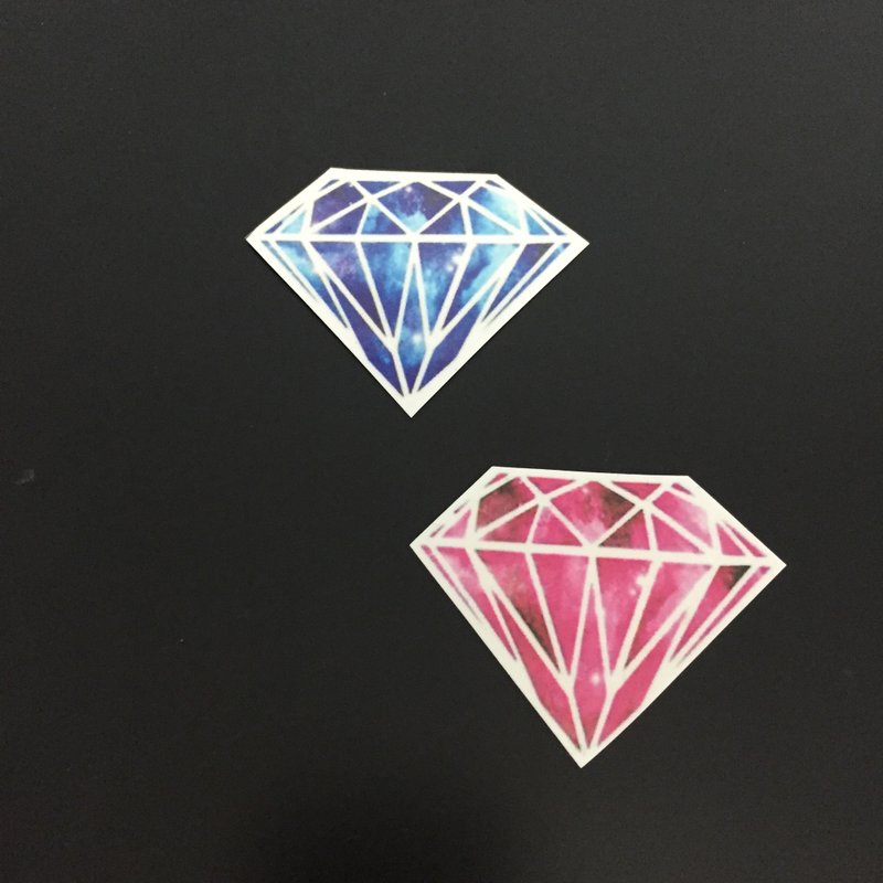 鑽石 紋身貼紙 (Diamond Tattoo Sticker) - 紋身貼紙/刺青貼紙 - 防水材質 多色