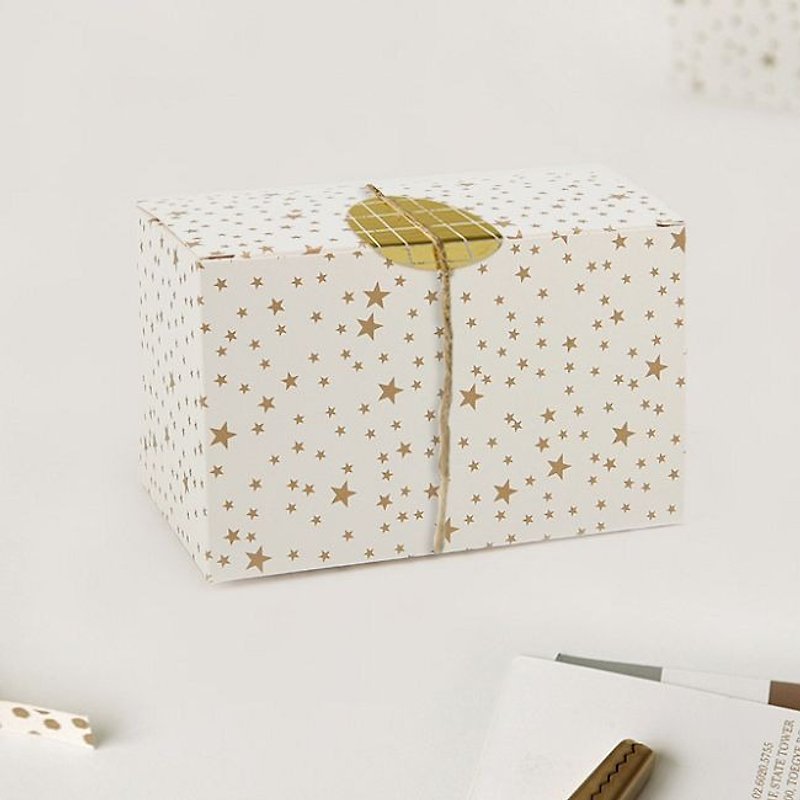 Dailylike Party Box Gift Box Set M-11 Golden Star, E2D38674 - Gift Wrapping & Boxes - Paper Gold