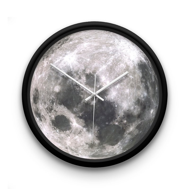 AppleWork iWatch 創意掛鐘：Moon PSIC-005 - 時鐘/鬧鐘 - 塑膠 灰色