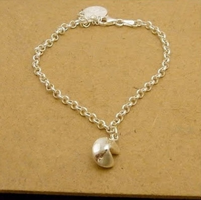 Fortune Cookie Silver Bracelet - Bracelets - Other Metals 